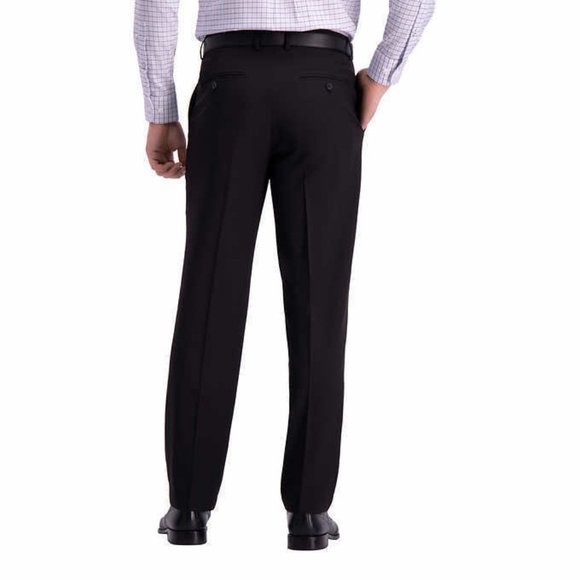 Haggar Men's Super Flex Waistband Comfort Performance Straight Pants, Size 32x29 - Picture 3 of 5